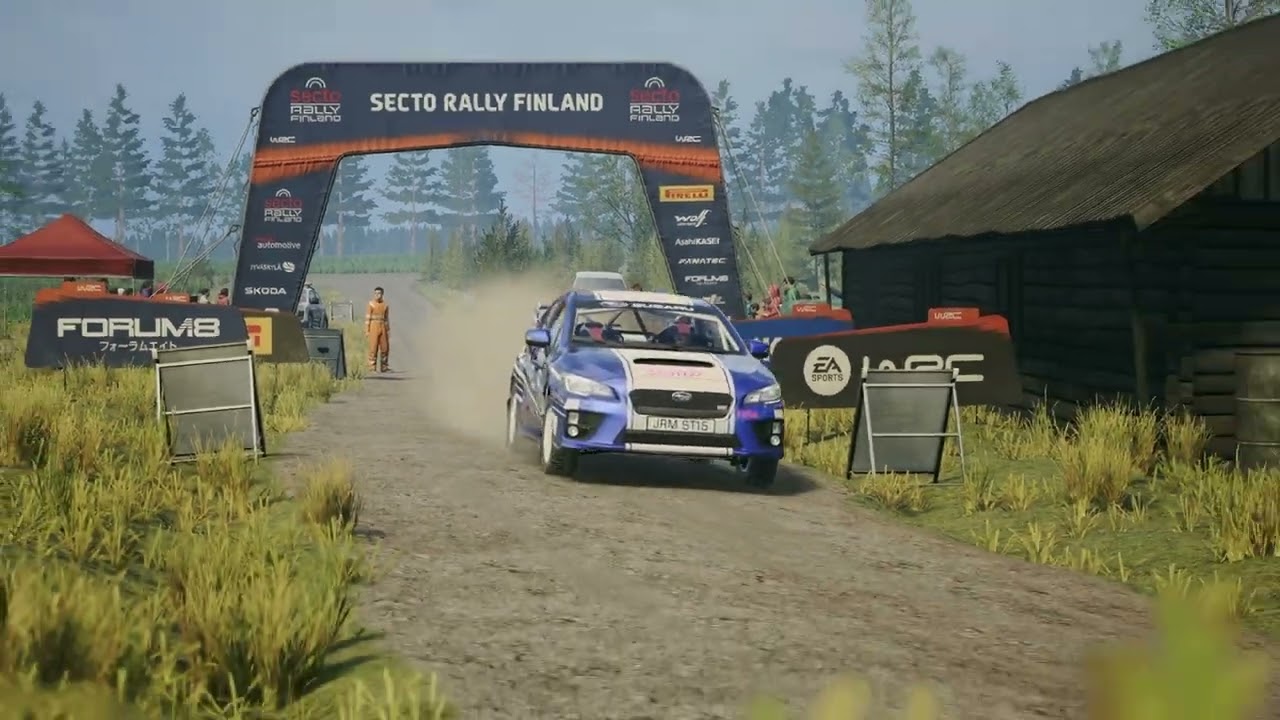 Let's drive EA WRC Subaru WRX STI NR4 at Leustu Finland.