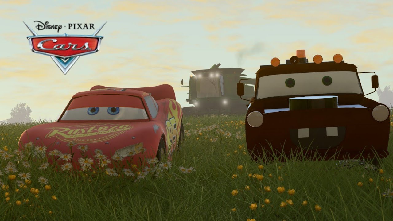 Lightning McQueen and Mater Chased by Frank | Cars Movie Remake | BeamNG.Drive Movie