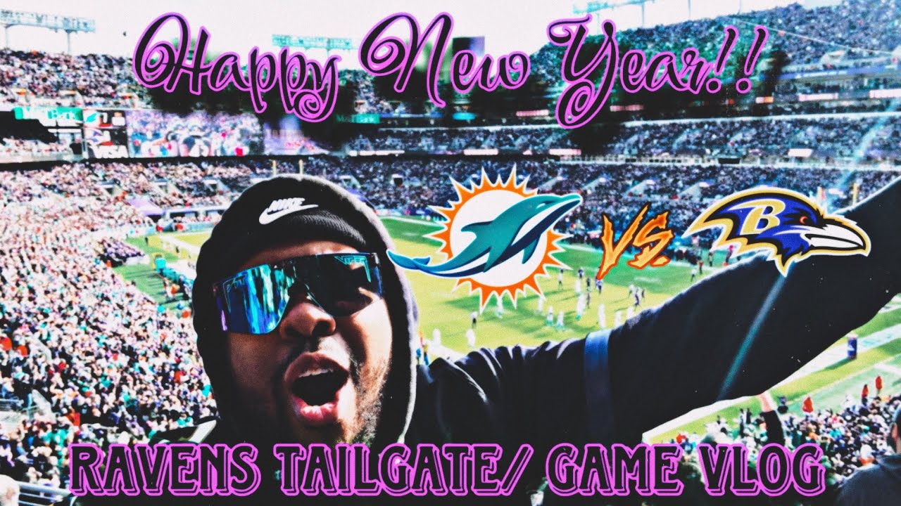 Baltimore ravens spanked the dolphins lol Gameday Vlog