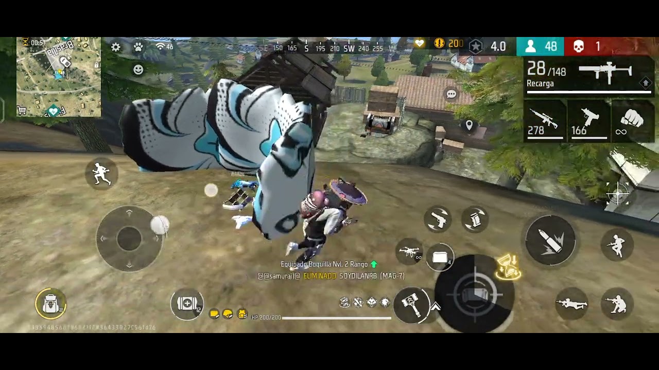 Yo jugando una partida de free