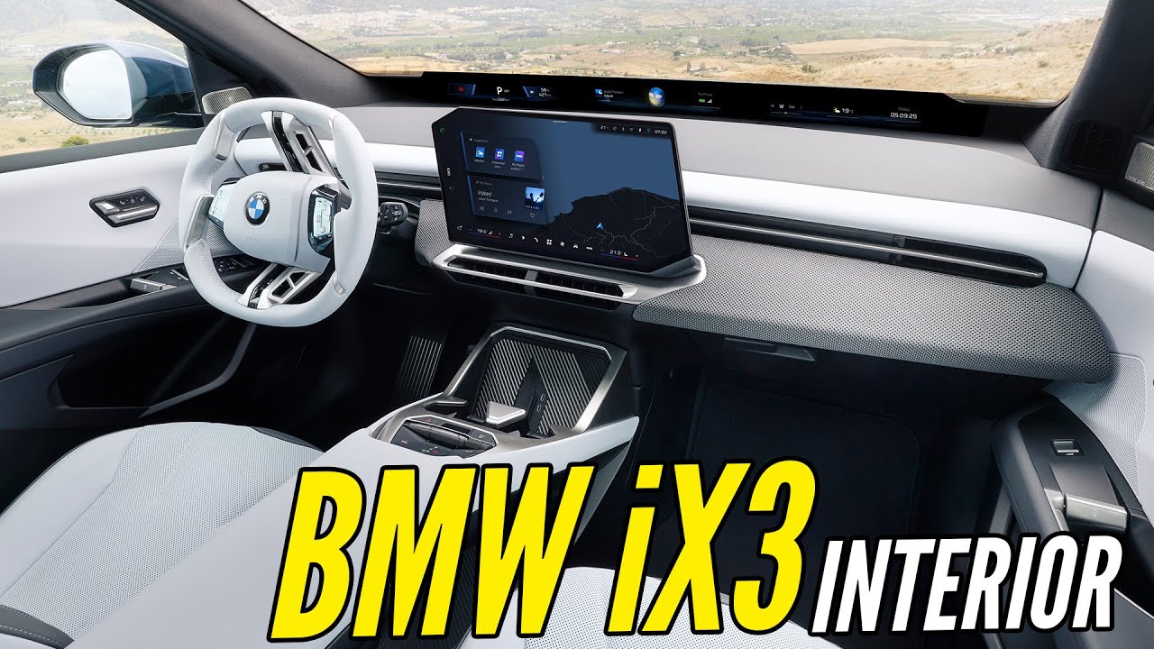 BMW iX3 - Interior Walkaround and Cabin Features | AUTOBICS