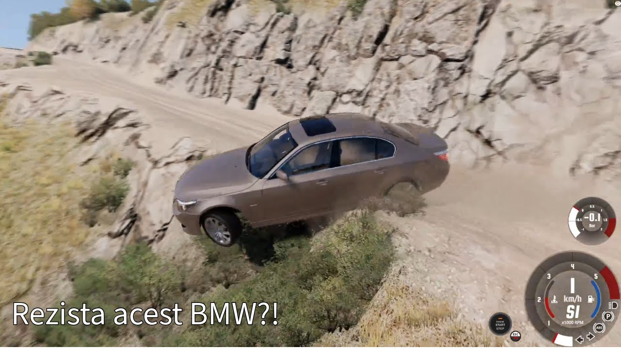 Oare rezista un BMW E60??🚗 | Test BeamNG.drive