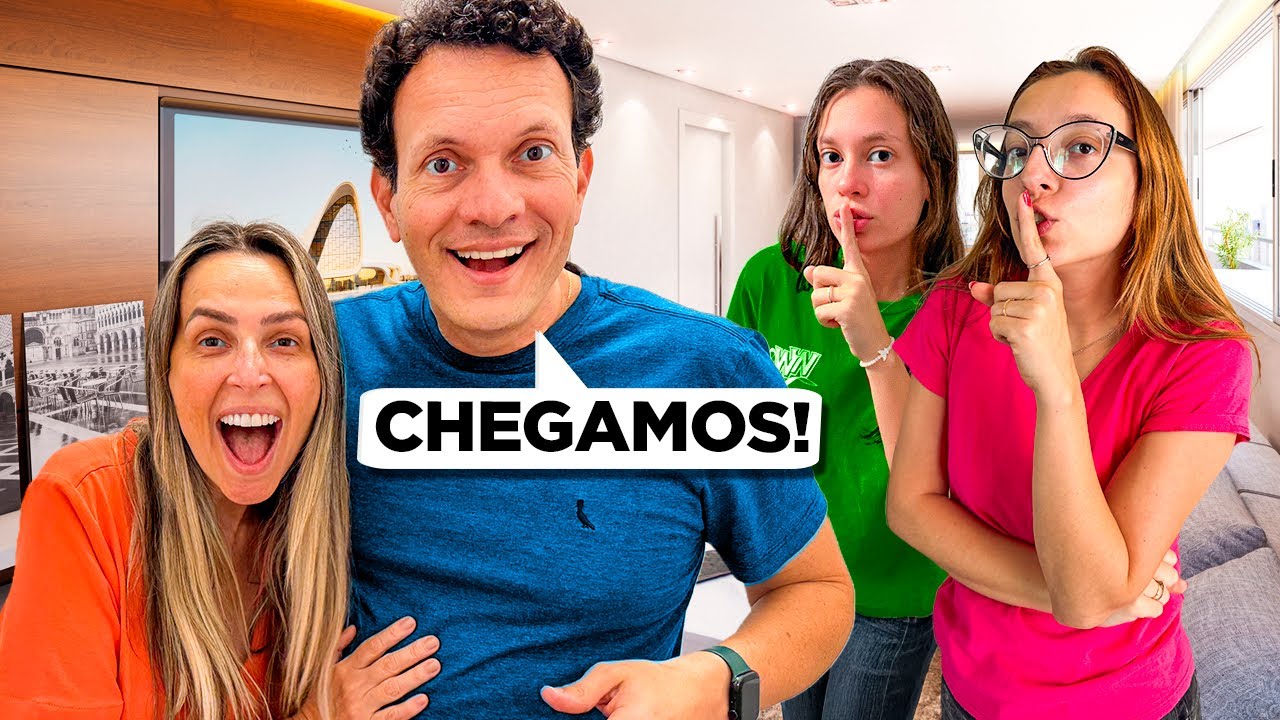 MEUS PAIS VOLTARAM DA IT&Aacute;LIA E FIZEMOS UMA SURPRESA PRA ELES