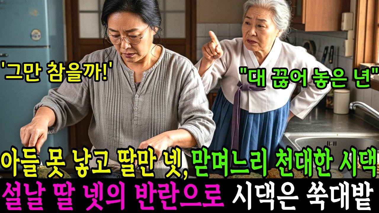 아들 못 낳았다고 개고생시키고 무시한 시어머니..손녀딸들의 반란이 시작되는데...