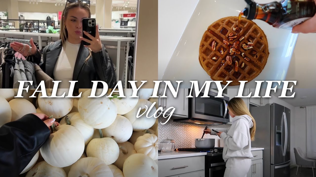 VLOG: fall day in my life, revolve + sephora haul, decor shopping, cozy dinner + more!