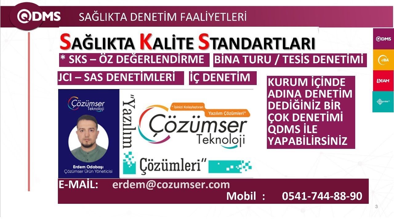 SAĞLIK KALİTE SİSTEMLERİNDE DENETİM FAALİYETLERİ VE DENETİM UYGUNSUZLUKLARI