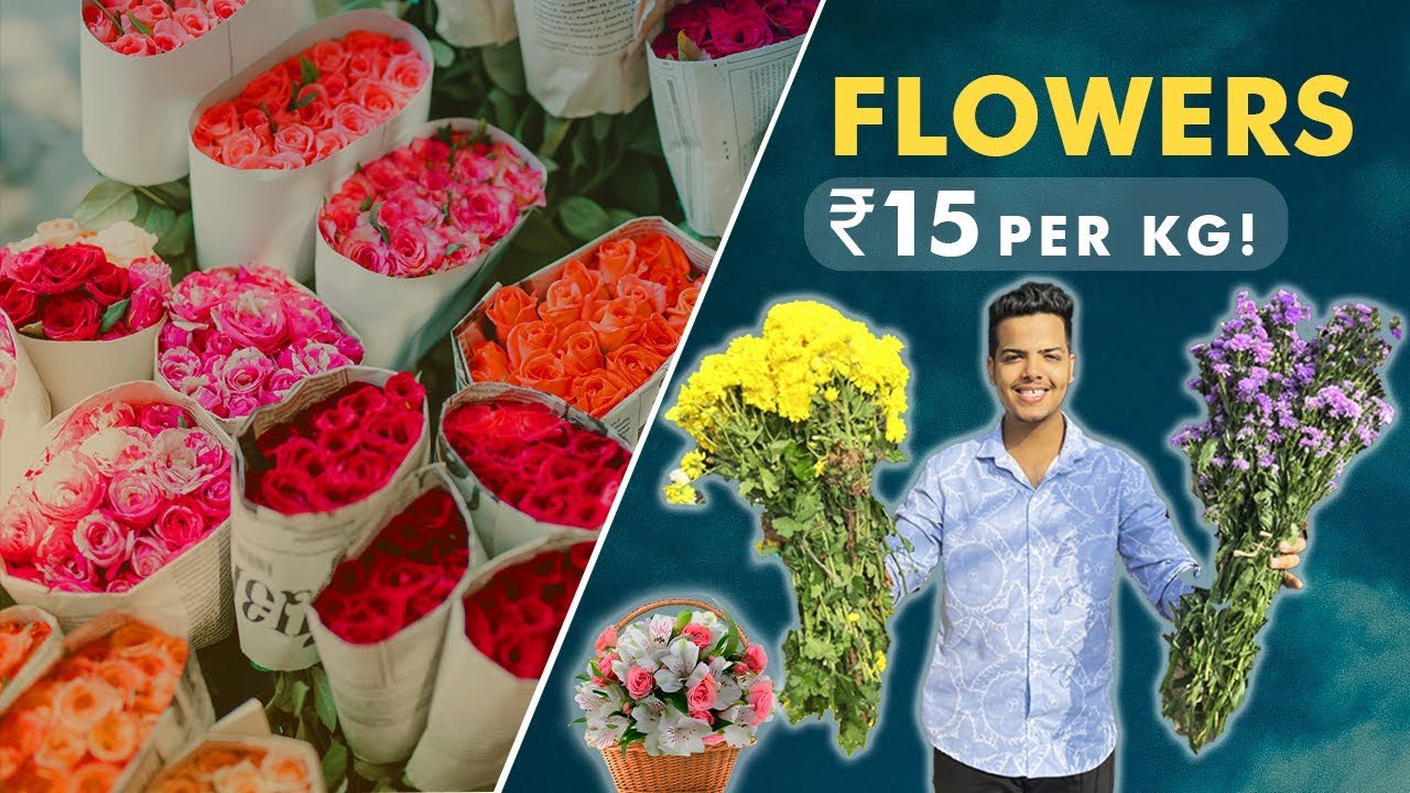 Hyderabad’s Biggest Flower 🌼 Market😍Itne saste flowers Wholesale prices Gudimalkapur Flower market