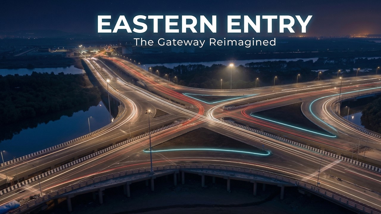 Navi Mumbai Airport Eastern Entry Interchange - India's Most Complex Road Network Explained