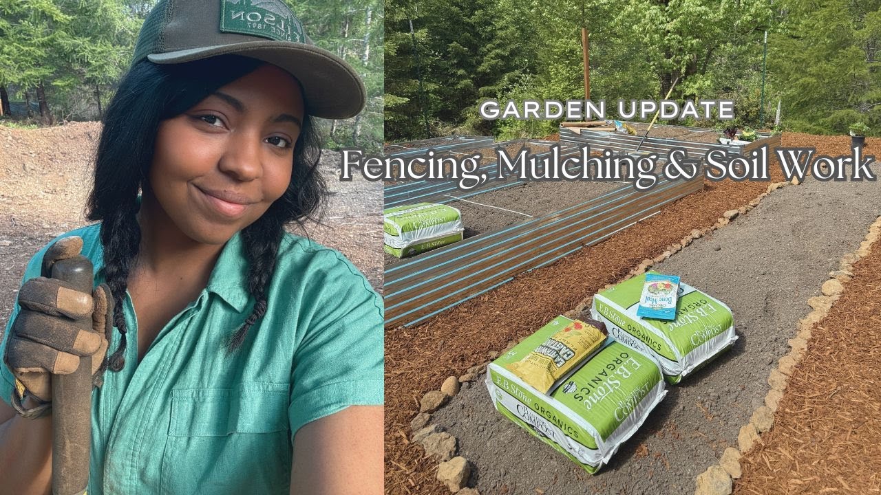 Spring Garden prep | Fencing, Mulching & Soil Work