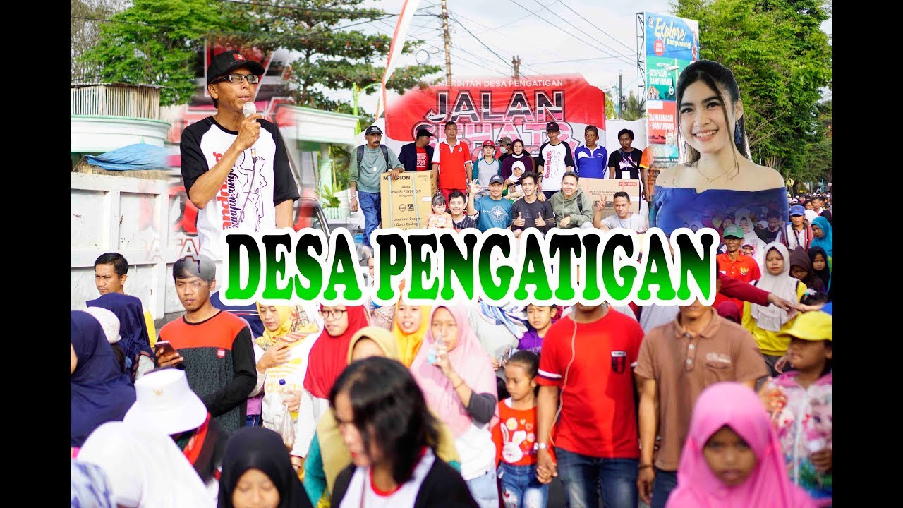 Jalan Sehat Dan Karnaval Di Desa Pengatigan
