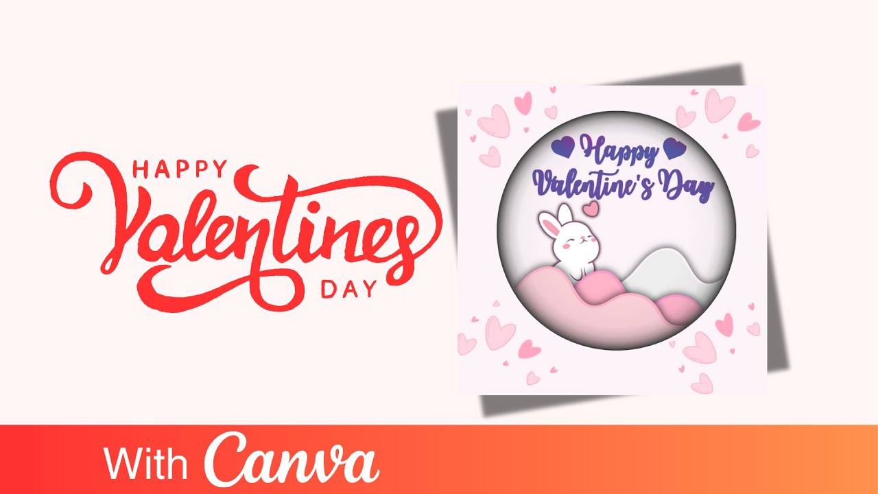 Make a CUTE Valentine's Day  Post with FREE CANVA!