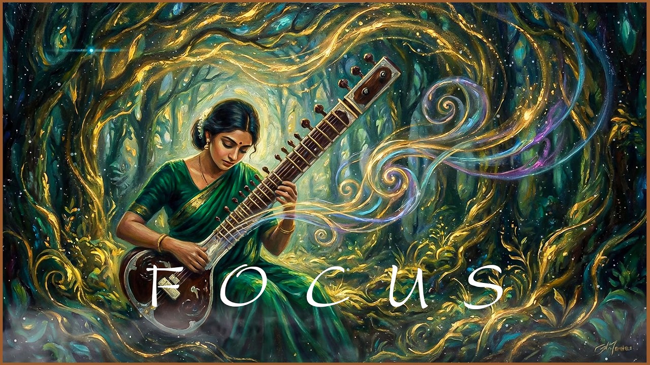 Positive Thoughts Meditation with Indian Raga | 432Hz Indian Classical Raga for Anxiety Calm