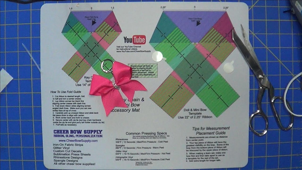 How To Make A Keychain Cheer Bow