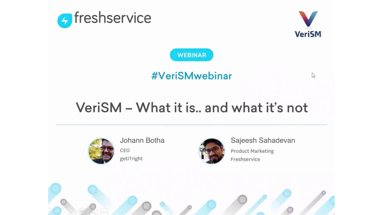 VeriSM &ndash; What it is.. and what it&rsquo;s not [WEBINAR] | Leading by example, Freshservice success stories