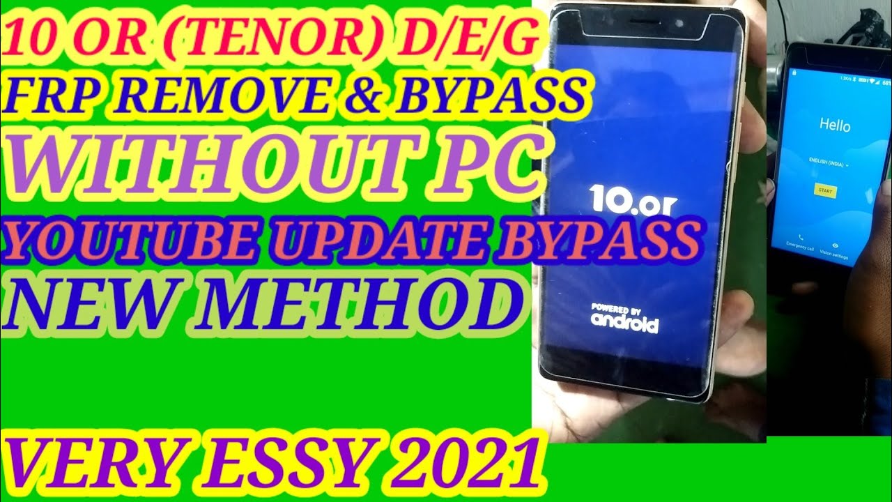10or e frp bypass without pc 100% very easy method. 10or E /D /G  frp bypass