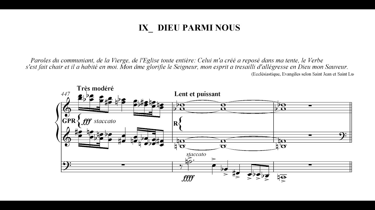 Messiaen: La Nativité: - IX. Dieu parmi nous