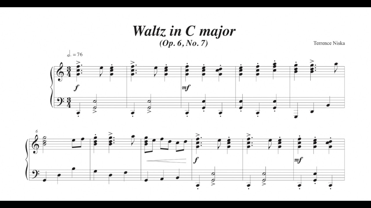 Waltz in C major, Op. 6, No. 7
