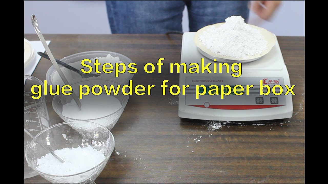 Gum Powder Making Steps Starch Glue for High Speed Flute Laminating Machine Or Corrugated Paper Box