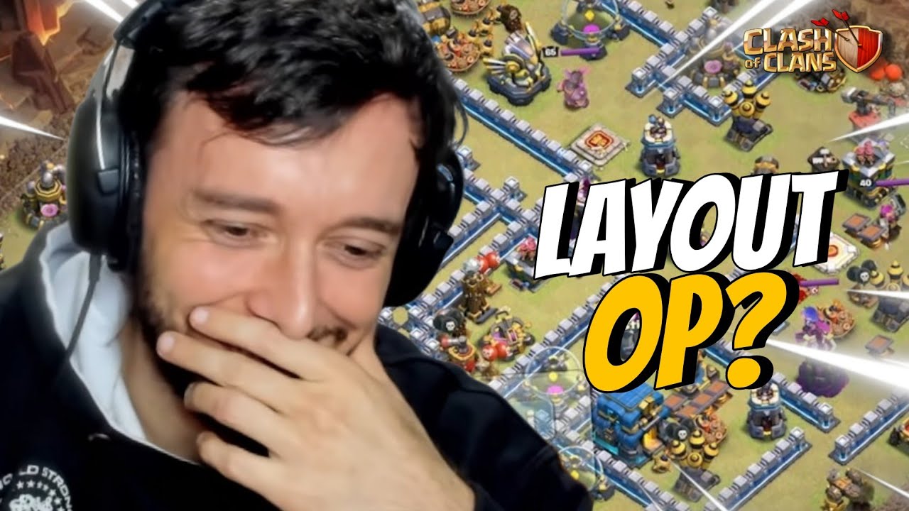 LAYOUT MONSTRO OU NOOBICE ? BASES ANTI TRABUCO MITANDO NA GUERRA DO CLASH OF CLANS !