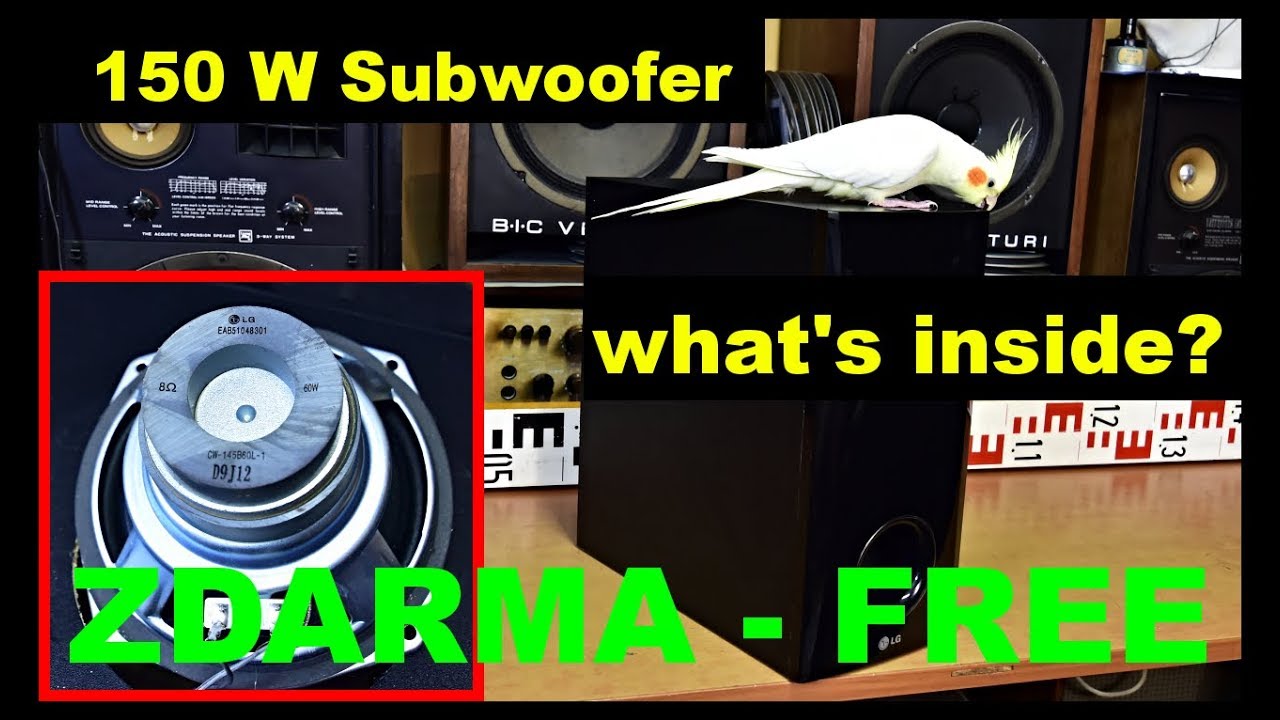 SUBWOOFER LG SH34SL-W Bass Reflex Home cinema theater SUB