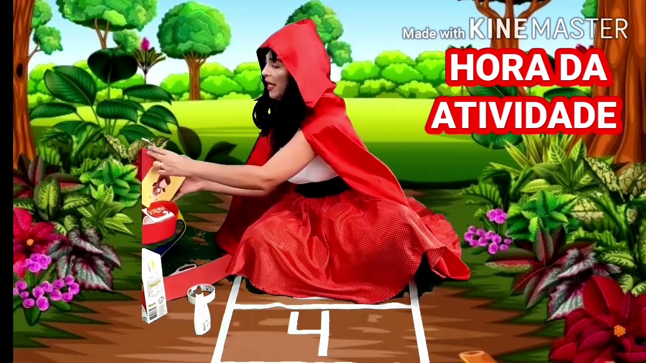 Brincadeira de trilha com a chapeuzinho vermelho  -TEMA: CONTOS DE FADAS