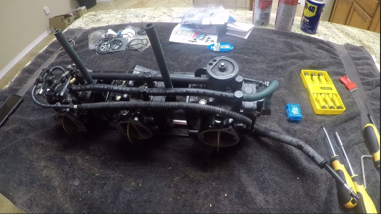 2000 yamaha GP1200r Triple Mikuni carb rebuild