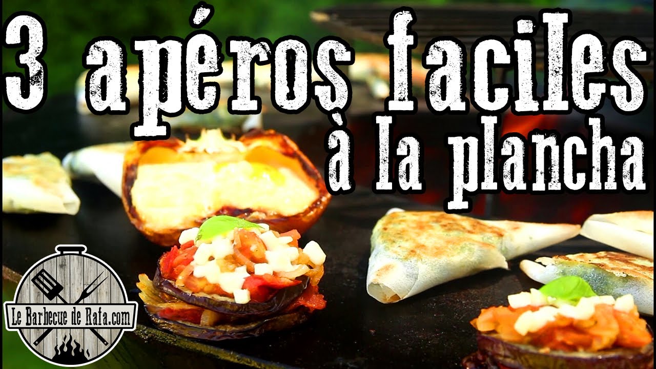 Trois apéros hyper rapides et faciles à faire à la plancha | au Kankay Timbal 🔥🍹