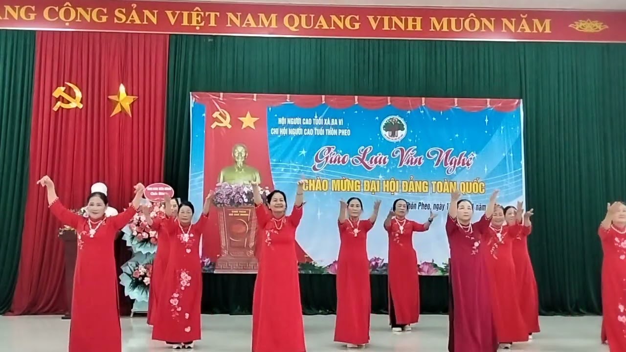 Thôn đầm sản, ba vì GL VN chào mừng đại hội Đảng toàn quốc, tại thôn pheo,17/1/2023