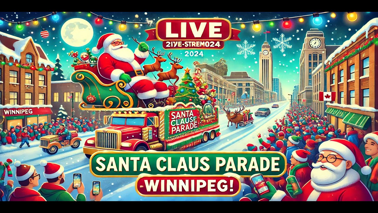 "🎅 Live from Winnipeg: The Spectacular 2024 Santa Claus Parade! 🎄✨"