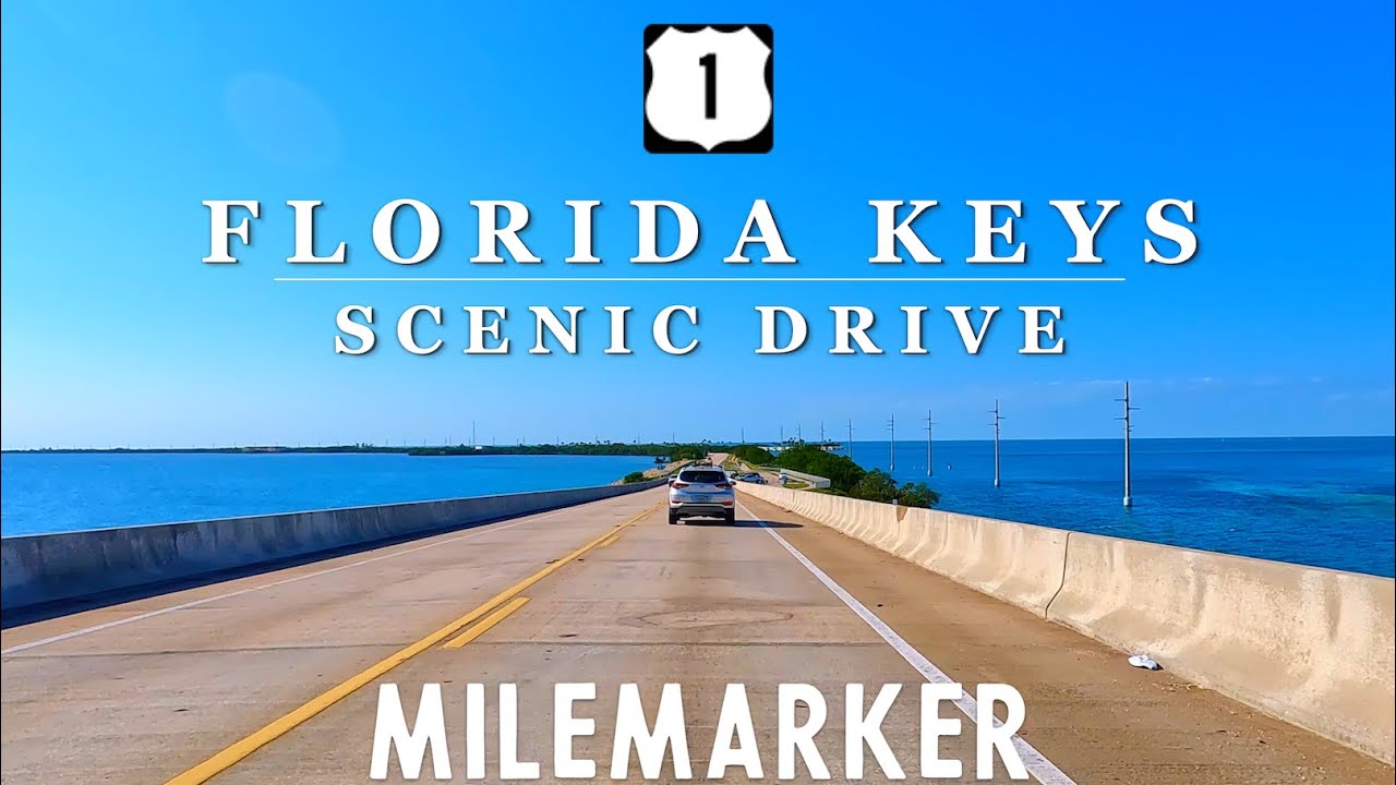 [4K] KEY LARGO to KEY WEST - Route 1 Florida Keys Overseas Hwy - 4K Scenic Tropical Driving Tour