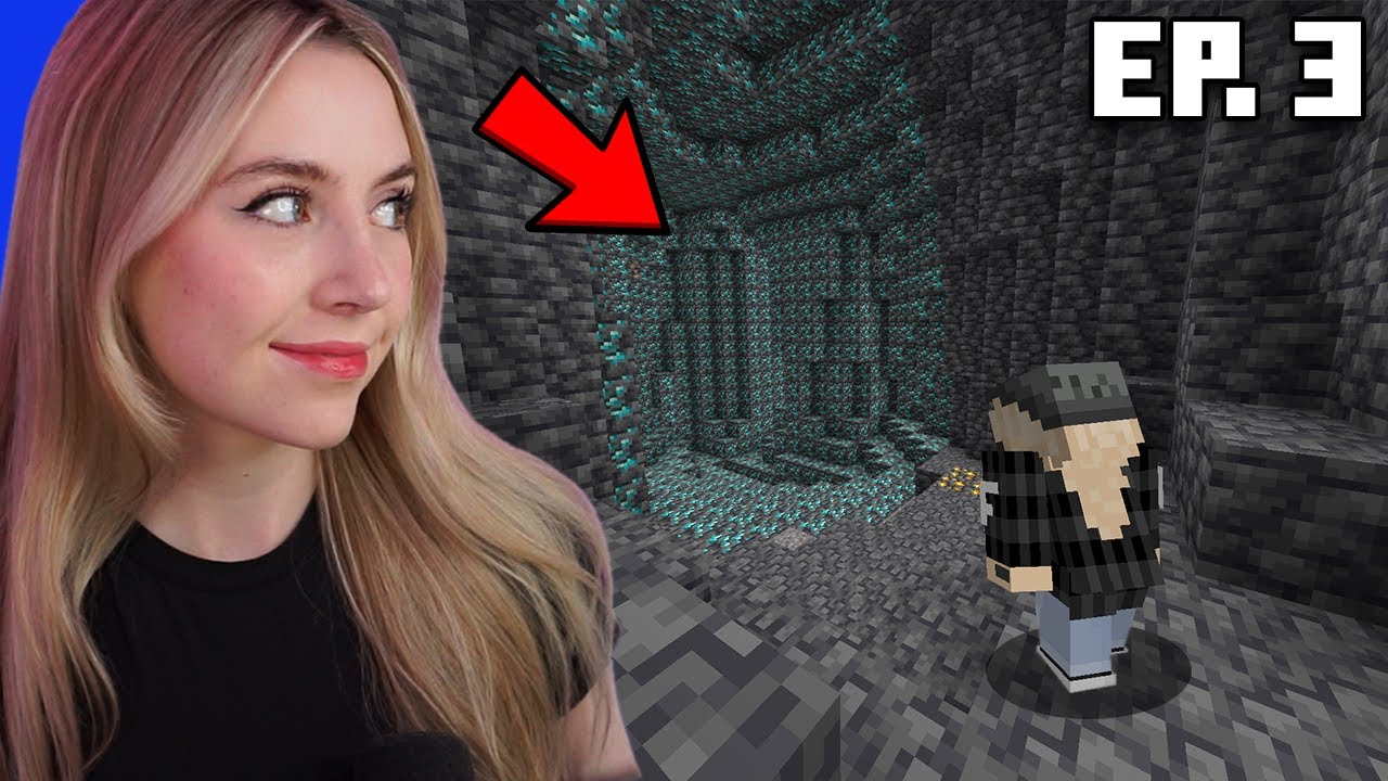 The best cave for diamonds in FortCraft (Ep 3)