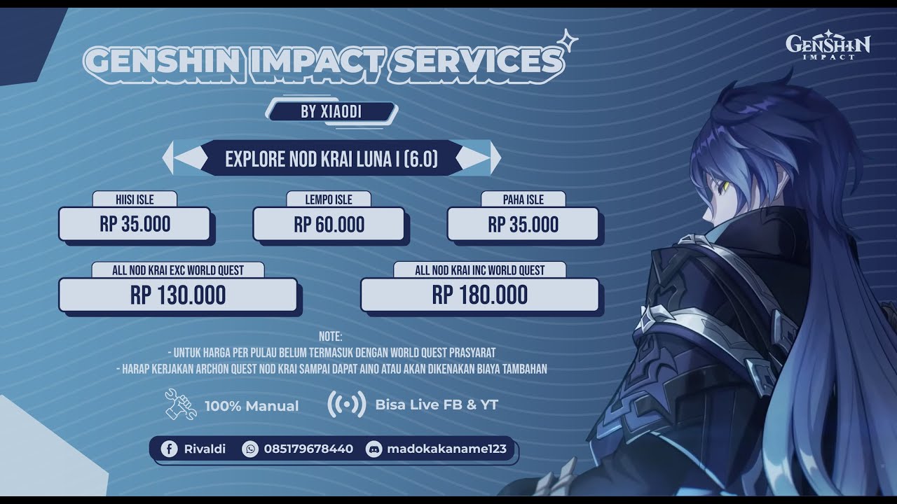 [Open Joki] Explore Nod Krai Luna 1 (6.0) || Genshin Impact Indonesia