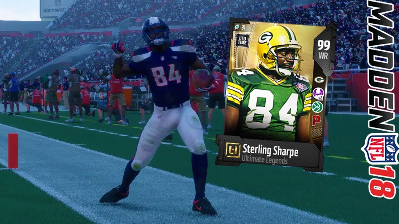 ULTIMATE LEGEND STERLING SHARPE! SO CLUCH IN THE COMEBACK! | MADDEN 18 ULTIMATE TEAM GAMEPLAY