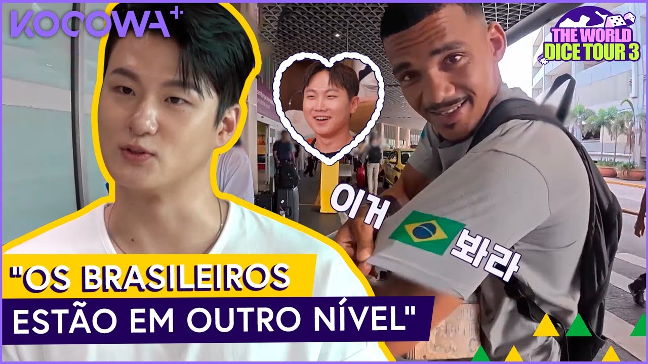 Shin Seung Ho e Pani Bottle chegam ao Brasil! | Volta ao Mundo com Dados 3 Ep 13 | KOCOWA+ [PT-BR]