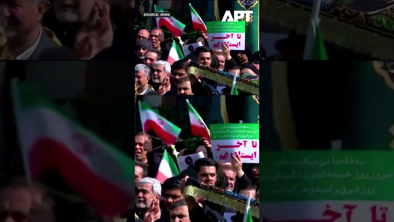 Crowds Gather In Tehran For Funeral Of Victims Of US-Israel Strikes | APT
