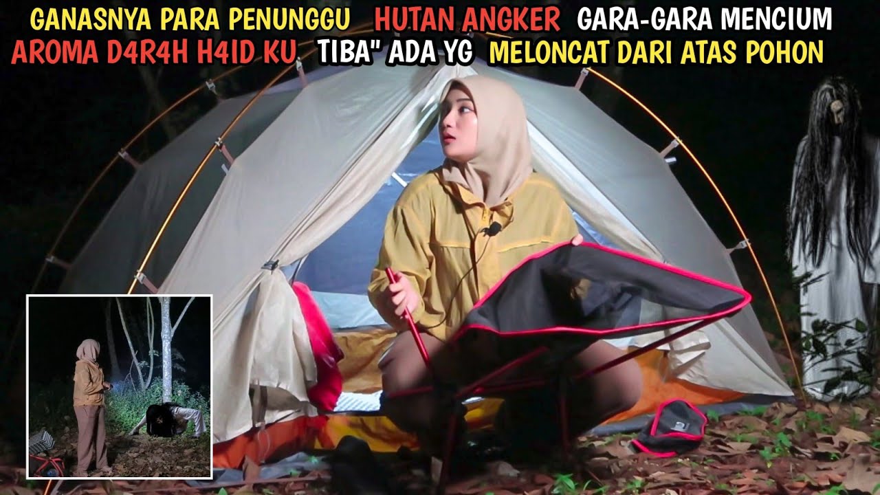 SOLO CAMPING HORROR : NYESEL NARO P3MBALUT DILUAR TENDA MALAH MENGUNDANG PENUNGGU HUTAN ANGKER INI