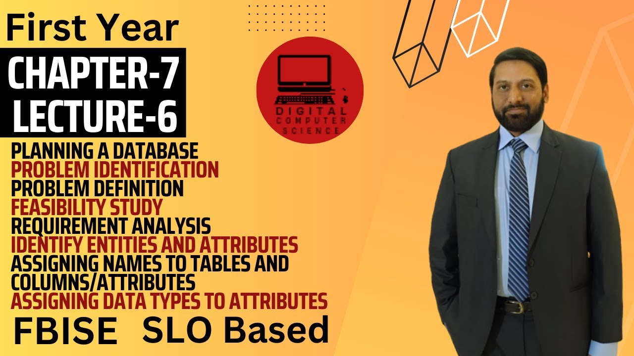 Ch 07 Lec 06 | Planning a Database | Problem Identification | Problem Definition | HSSC-1| FBISE