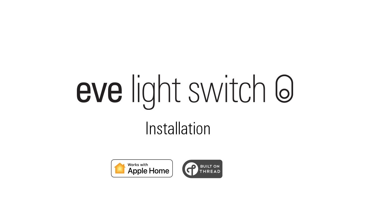 Eve Light Switch Installation - Räume mit einem Schalter