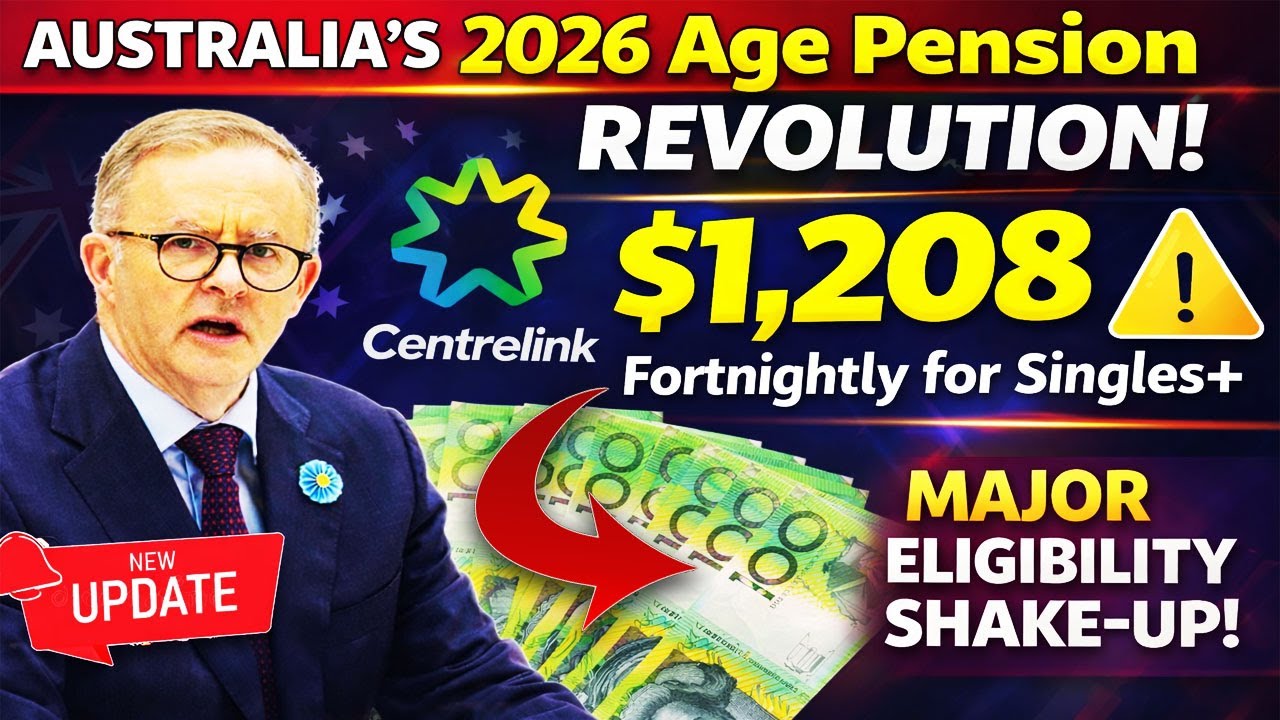 Australia Centrelink Pension 2026 💵 | Singles Receive $1,208 Fortnightly | Complete Guide