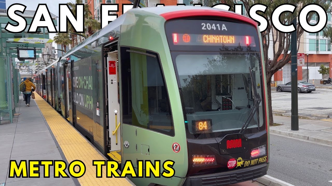 BART & Muni Metro Trains in San Francisco