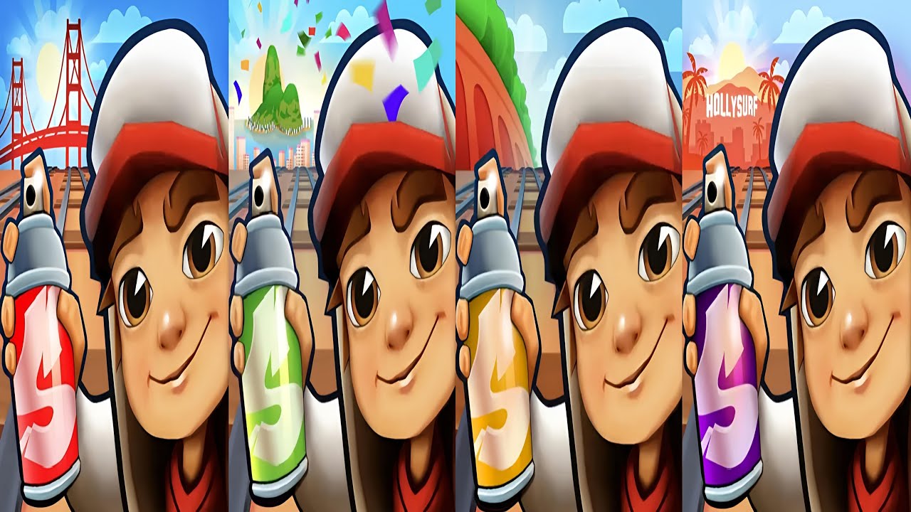 Subway Surfers : Rio Carnival 2025 🆚 Classic 2024 🆚 Hollywood 2024 🆚 San Francisco 2024