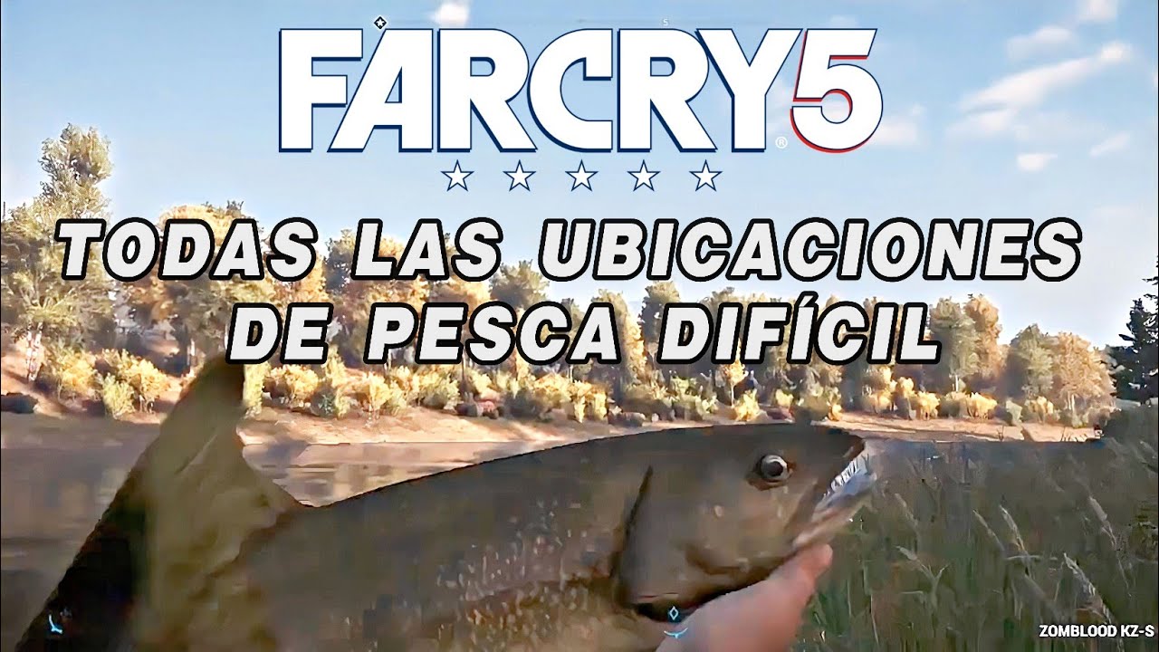 Far Cry 5 Todas las Ubicaci&oacute;nes De Pesca Dif&iacute;cil