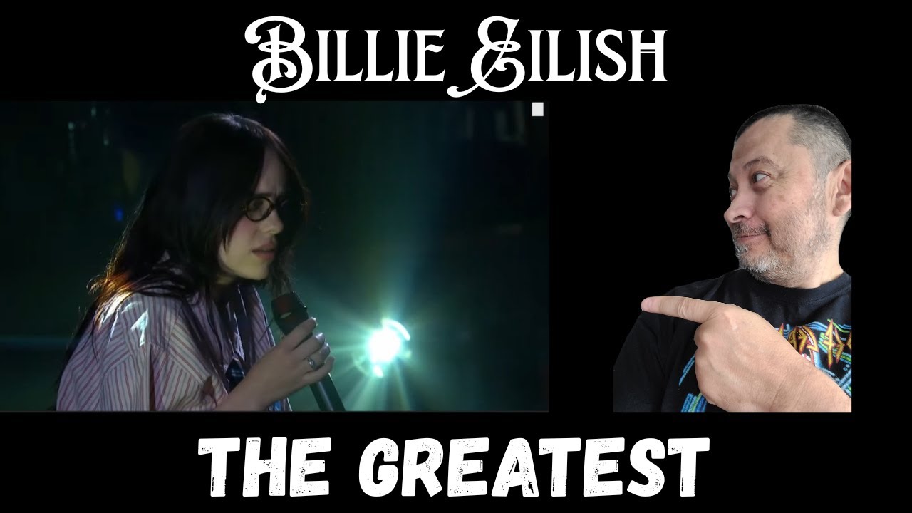 Видео с первой реакцией — Билли Айлиш — The Greatest | LIVE The Late Show, 2024