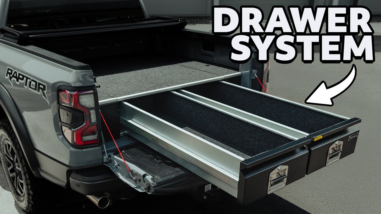 2023+ Ford Raptor Bespoke Load Bed Drawer System by Aeroklas