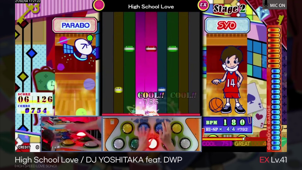 [pop'n music] High School Love EX (Lv.41) (key sound on)