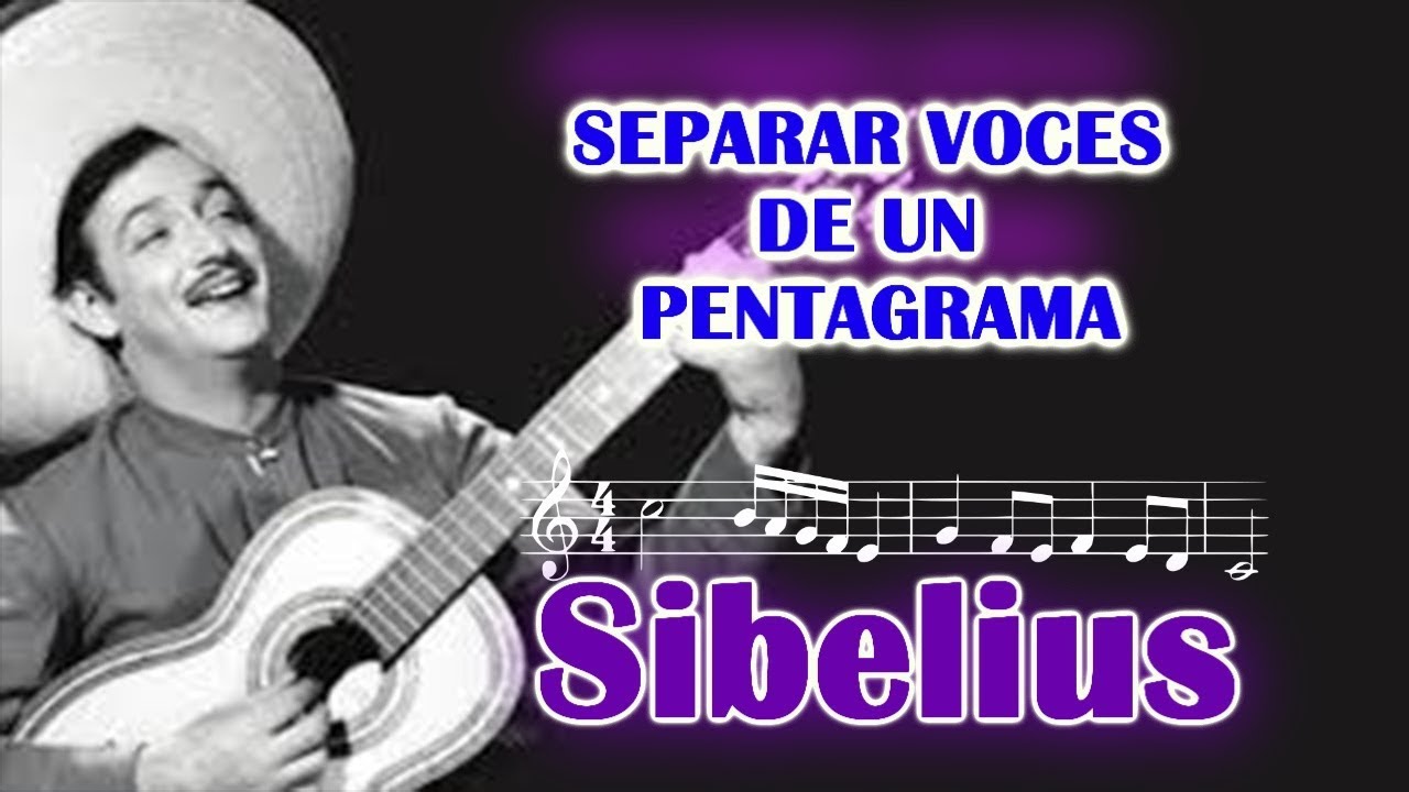 ¡¡¡  SEPARA VOCES DE UN PENTAGRAMA  # 1  !!! - SIBELIUS