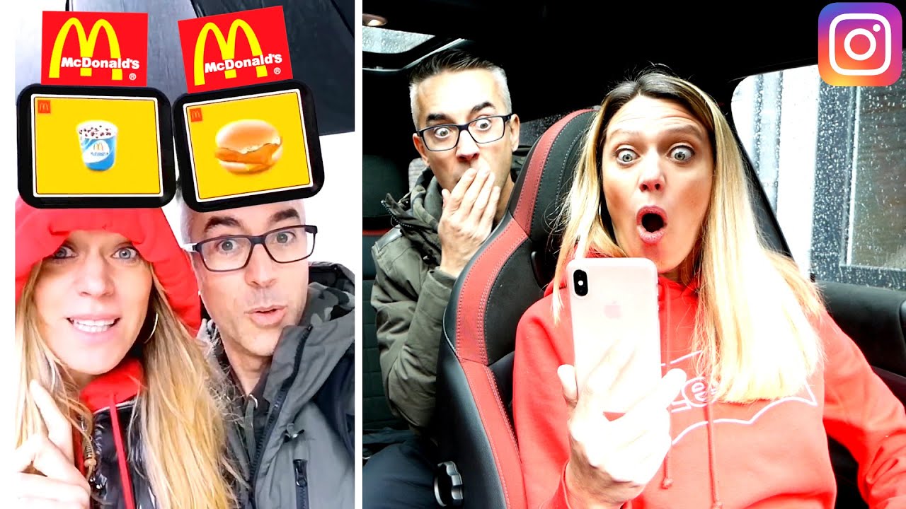 COMIENDO LO QUE DECIDEN LOS FILTROS DE INSTAGRAM 24 HORAS