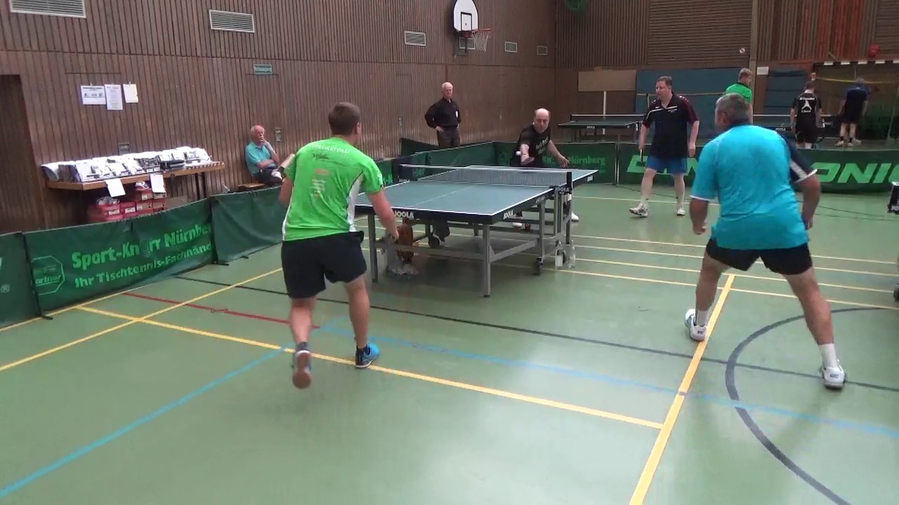 Greuther Fuerth Tischtennis Stadtm  20160903 7 Doppel D Finale Roland SGS Erlangen Goemek