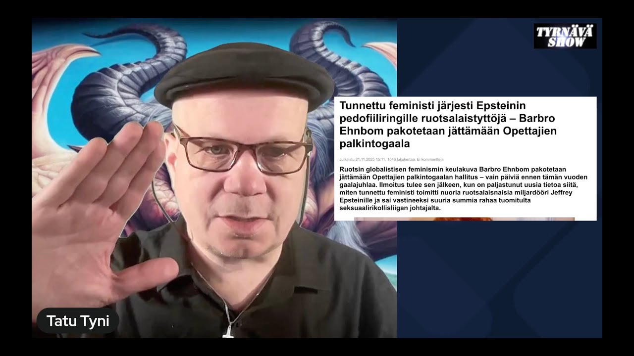 Tunnettu feministi j&auml;rjesti Epsteinin pedofiiliringille ruotsalaistytt&ouml;j&auml;