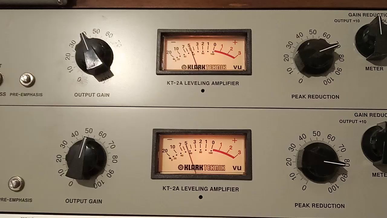 UAD Legacy LA-2A vs Klark Teknik KT-2A (limit mode)